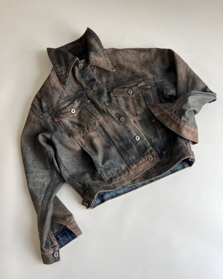 Ktwo Studios washed indigo denim jacket