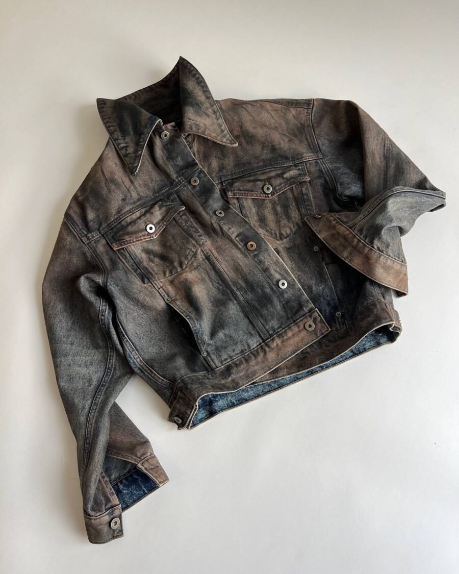 ジャケット・アウター ktwostudio coating denim jacket Ktwo Studios Washed Indigo Denim Jacket || Get Upto 40% Discount