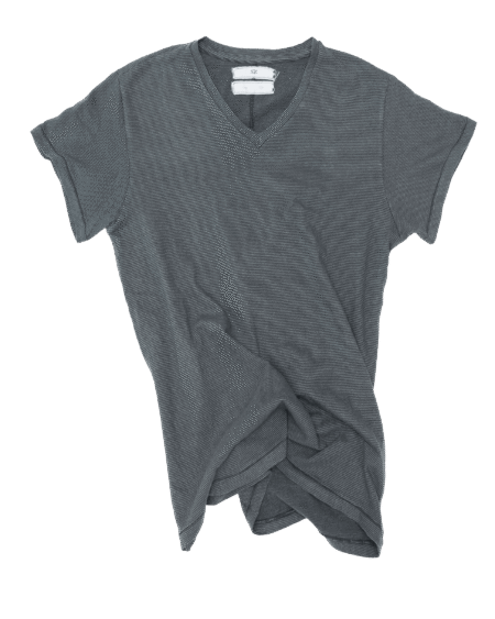 Dyed Striped V-neck